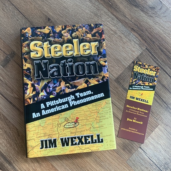 Steeler Nation  by Jim Wexell Signed w/bookmark Hard Cover Excellent Condition - Picture 1 of 11